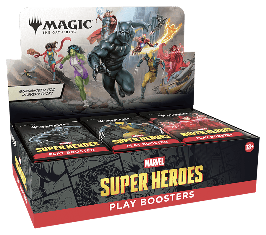 Marvel Super Heroes Play Booster Display