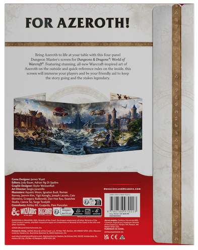 World of Warcraft® Dungeon Master’s Screen