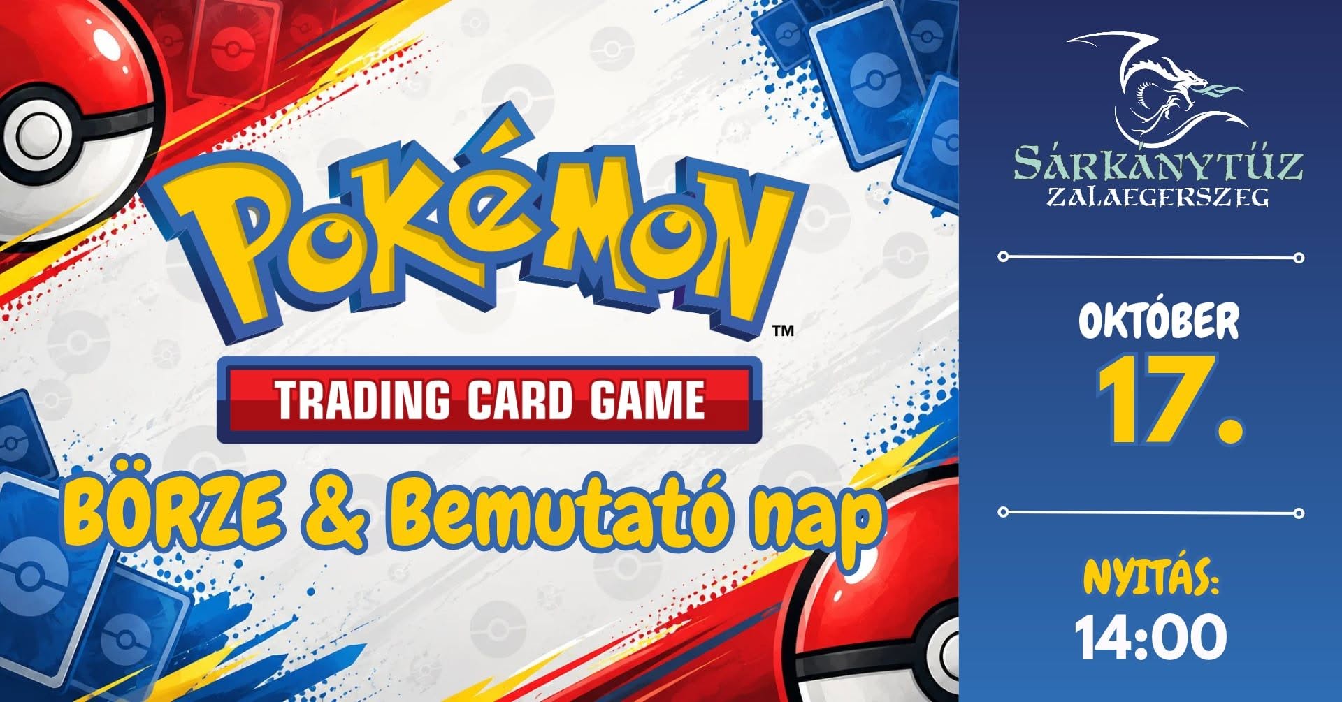 Pokémon börze és bemutató nap